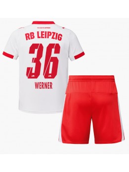 RB Leipzig Timo Werner #36 Dječji Domaci Dres kompleti 2025-26 Kratak Rukavima (+ kratke hlače)